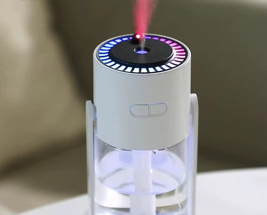 Humidificateur d'Air 280 Ml avec Projection de Ciel Étoilé LED Diffuseur d'Aromathérapie Portable Projecteur d’Étoiles