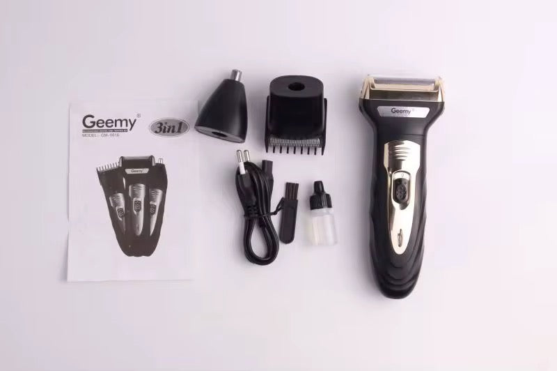 Tondeuse électrique 3 en 1 rechargeable -  Cheveux - Rasoir - tondeuse nez