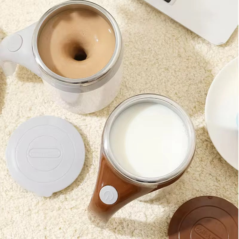 Tasse d'agitation automatique, tasse à café électrique magnétique automatique, tasse de mélange mignonne, pour remuer bureau/cuisine/voyage/café à la maison/thé/chocolat chaud/lait (café)