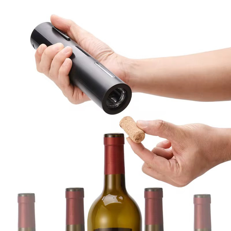 Tire Bouchon Électrique, Ouvre Bouteille Professionnel pour Vin Sans Fil Décapsuleur Automatique avec USB, Coupe-capsule, Bouchon de Bouteille de Vin et Bec Verseur, pour la maison, le restaurant