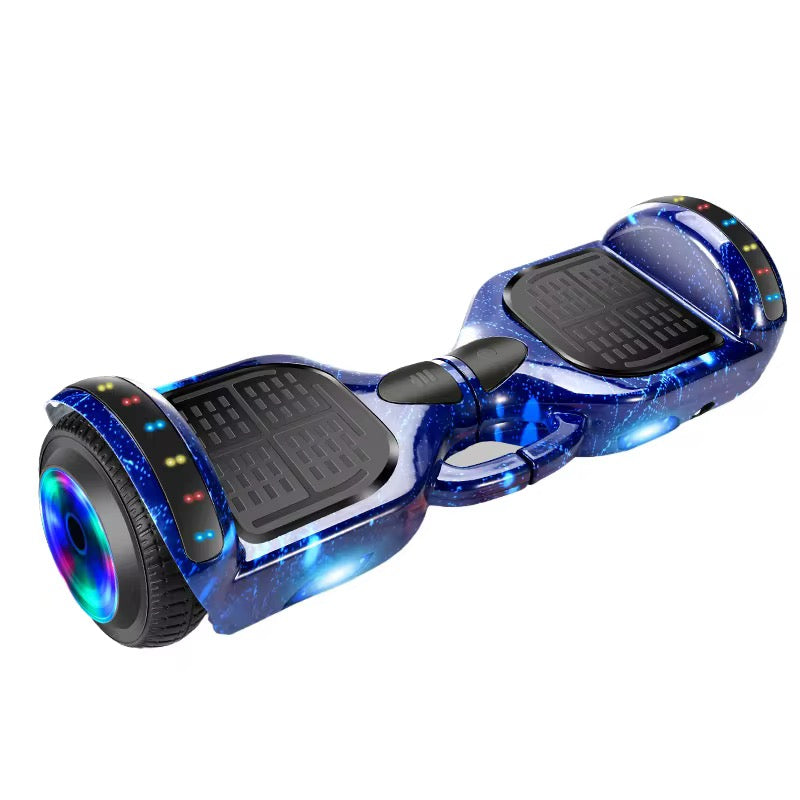 Hoverboard 6.5 Pouces Overboard, Hover Board Gyropode Tout-Terrain, Bluetooth et LED Auto-équilibré électrique Auto-équilibrage pour Enfant et Adulte