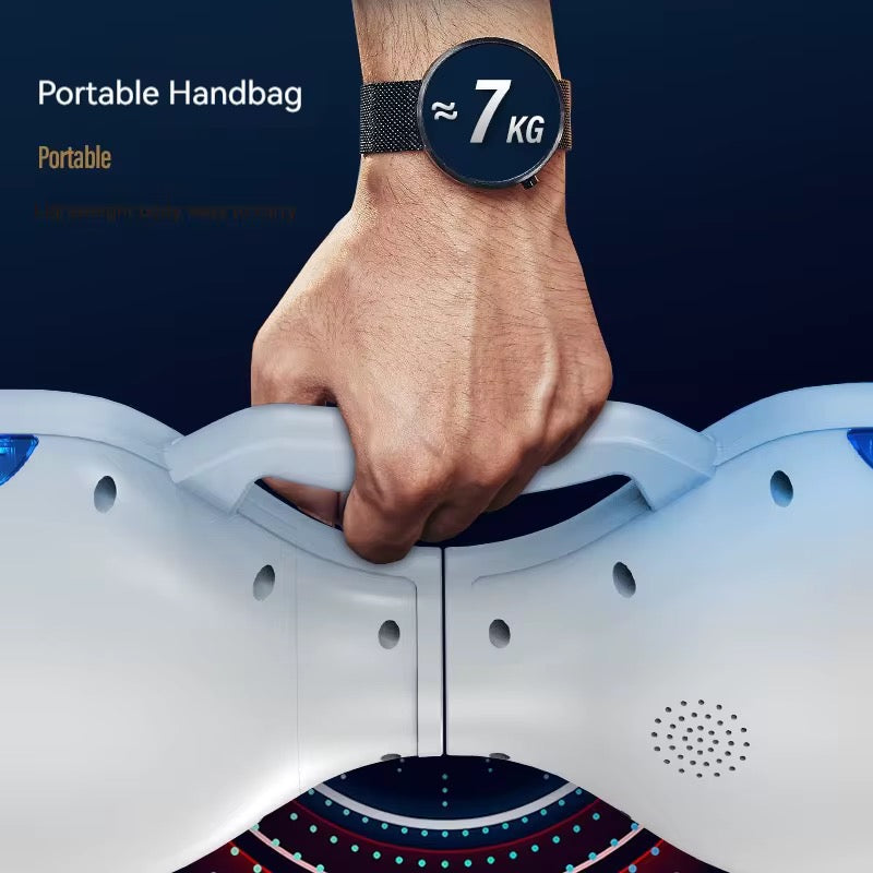 Hoverboard 6.5 Pouces Overboard, Hover Board Gyropode Tout-Terrain, Bluetooth et LED Auto-équilibré électrique Auto-équilibrage pour Enfant et Adulte